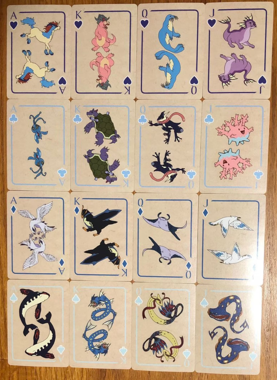 PokerMon - Oceanic Deck: playing cards inspired by Pokémon