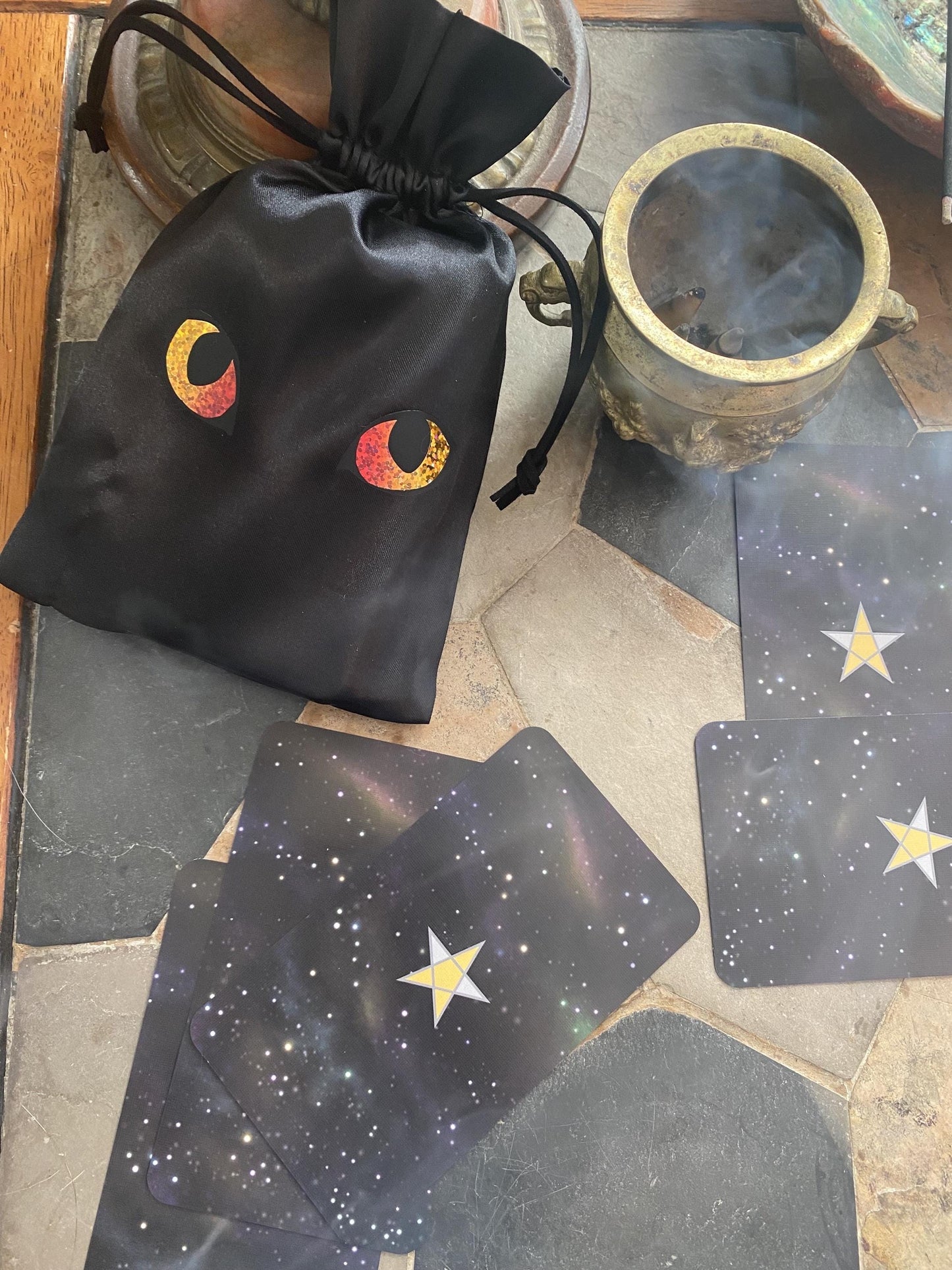 Black Cat Tarot Bag | Dice Bag
