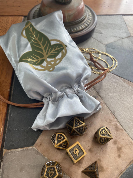 Elven Leaf Tarot Bag | Dice Bag